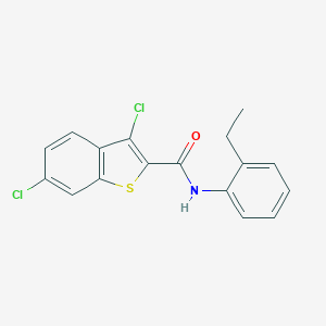 molecular formula C17H13Cl2NOS B409474 3,6-dichloro-N-(2-ethylphenyl)-1-benzothiophene-2-carboxamide CAS No. 332156-52-2