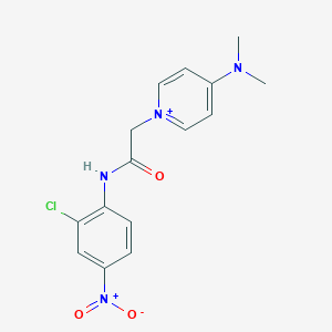 N-(2-chloro-4-nitrophenyl)-2-[4-(dimethylamino)pyridin-1-ium-1-yl]acetamide