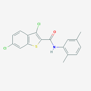 molecular formula C17H13Cl2NOS B409476 3,6-dichloro-N-(2,5-dimethylphenyl)-1-benzothiophene-2-carboxamide 