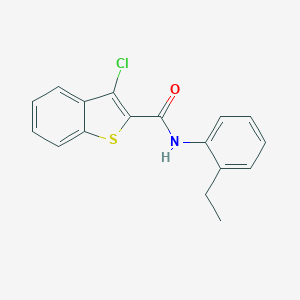 molecular formula C17H14ClNOS B409478 3-chloro-N-(2-ethylphenyl)-1-benzothiophene-2-carboxamide CAS No. 162090-80-4