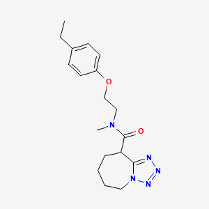 N-[2-(4-ethylphenoxy)ethyl]-N-methyl-6,7,8,9-tetrahydro-5H-tetrazolo[1,5-a]azepine-9-carboxamide