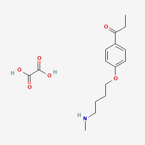 molecular formula C16H23NO6 B4094824 1-[4-[4-(Methylamino)butoxy]phenyl]propan-1-one;oxalic acid 