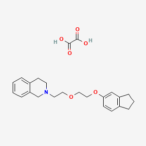 2-[2-[2-(2,3-dihydro-1H-inden-5-yloxy)ethoxy]ethyl]-3,4-dihydro-1H-isoquinoline;oxalic acid