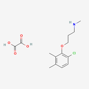 molecular formula C14H20ClNO5 B4094859 3-(6-chloro-2,3-dimethylphenoxy)-N-methylpropan-1-amine;oxalic acid 