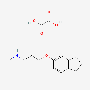 molecular formula C15H21NO5 B4094881 [3-(2,3-dihydro-1H-inden-5-yloxy)propyl]methylamine oxalate 