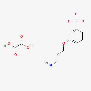 molecular formula C13H16F3NO5 B4094886 N-methyl-3-[3-(trifluoromethyl)phenoxy]propan-1-amine;oxalic acid 