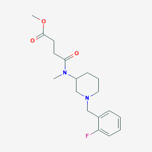 methyl 4-[[1-(2-fluorobenzyl)-3-piperidinyl](methyl)amino]-4-oxobutanoate