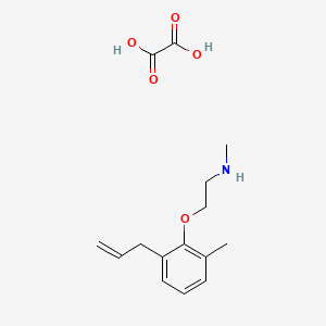 molecular formula C15H21NO5 B4094929 N-methyl-2-(2-methyl-6-prop-2-enylphenoxy)ethanamine;oxalic acid 