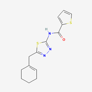 N-[5-(1-cyclohexen-1-ylmethyl)-1,3,4-thiadiazol-2-yl]-2-thiophenecarboxamide