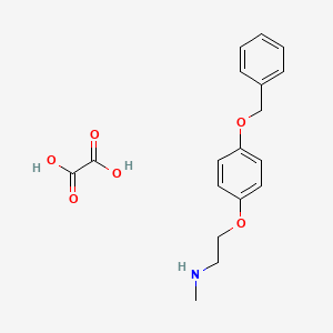 N-methyl-2-(4-phenylmethoxyphenoxy)ethanamine;oxalic acid