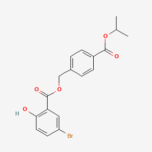 4-(isopropoxycarbonyl)benzyl 5-bromo-2-hydroxybenzoate