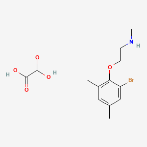 2-(2-bromo-4,6-dimethylphenoxy)-N-methylethanamine;oxalic acid