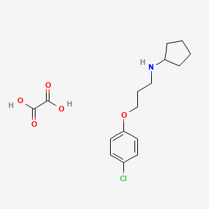 N-[3-(4-chlorophenoxy)propyl]cyclopentanamine oxalate