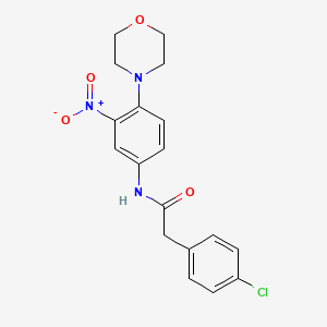 2-(4-chlorophenyl)-N-[4-(4-morpholinyl)-3-nitrophenyl]acetamide