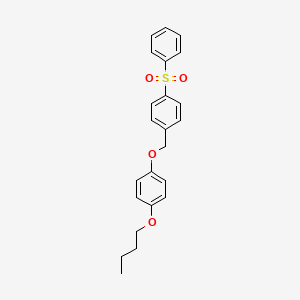 molecular formula C23H24O4S B4095017 1-butoxy-4-{[4-(phenylsulfonyl)benzyl]oxy}benzene 