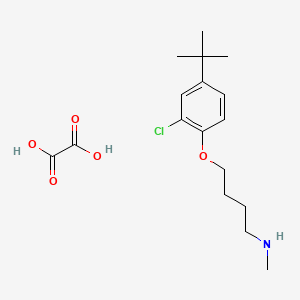 molecular formula C17H26ClNO5 B4095034 [4-(4-tert-butyl-2-chlorophenoxy)butyl]methylamine oxalate 