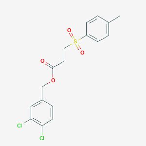 3,4-dichlorobenzyl 3-[(4-methylphenyl)sulfonyl]propanoate