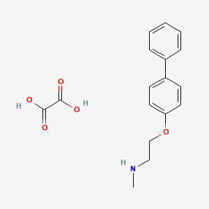 N-methyl-2-(4-phenylphenoxy)ethanamine;oxalic acid