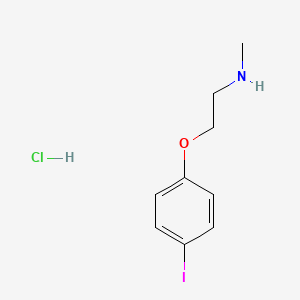 2-(4-iodophenoxy)-N-methylethanamine;hydrochloride