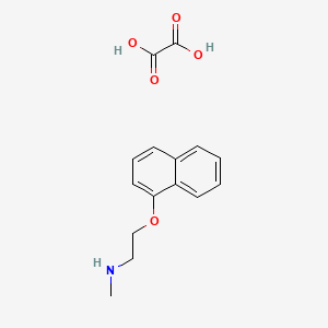 N-methyl-2-naphthalen-1-yloxyethanamine;oxalic acid