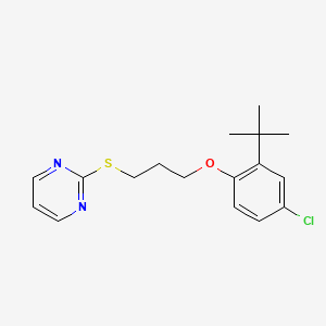 2-[3-(2-Tert-butyl-4-chlorophenoxy)propylsulfanyl]pyrimidine