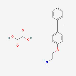 N-methyl-2-[4-(2-phenylpropan-2-yl)phenoxy]ethanamine;oxalic acid