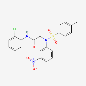 N~1~-(2-chlorophenyl)-N~2~-[(4-methylphenyl)sulfonyl]-N~2~-(3-nitrophenyl)glycinamide