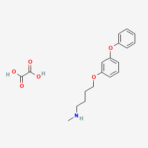 N-methyl-4-(3-phenoxyphenoxy)butan-1-amine;oxalic acid