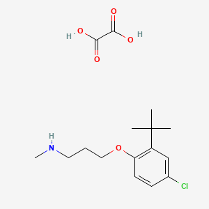 molecular formula C16H24ClNO5 B4095184 [3-(2-tert-butyl-4-chlorophenoxy)propyl]methylamine oxalate 