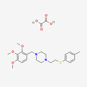 1-{2-[(4-methylphenyl)thio]ethyl}-4-(2,3,4-trimethoxybenzyl)piperazine oxalate