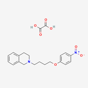 molecular formula C21H24N2O7 B4095200 2-[4-(4-nitrophenoxy)butyl]-1,2,3,4-tetrahydroisoquinoline oxalate 