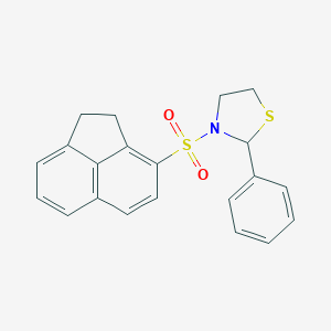 3-(1,2-Dihydroacenaphthylen-3-ylsulfonyl)-2-phenyl-1,3-thiazolidine