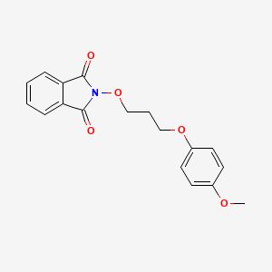 molecular formula C18H17NO5 B4095247 2-[3-(4-methoxyphenoxy)propoxy]-1H-isoindole-1,3(2H)-dione 