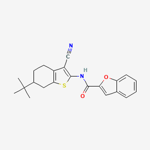 N-(6-tert-butyl-3-cyano-4,5,6,7-tetrahydro-1-benzothiophen-2-yl)-1-benzofuran-2-carboxamide