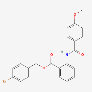 4-bromobenzyl 2-[(4-methoxybenzoyl)amino]benzoate