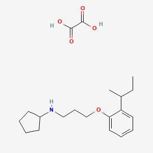 N-[3-(2-sec-butylphenoxy)propyl]cyclopentanamine oxalate