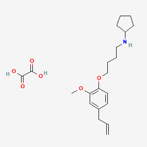 N-[4-(4-allyl-2-methoxyphenoxy)butyl]cyclopentanamine oxalate