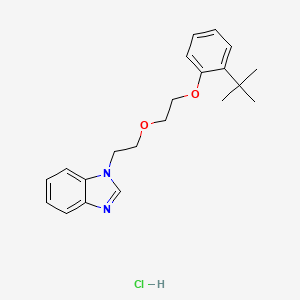 1-[2-[2-(2-Tert-butylphenoxy)ethoxy]ethyl]benzimidazole;hydrochloride