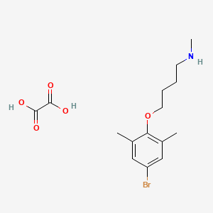 4-(4-bromo-2,6-dimethylphenoxy)-N-methylbutan-1-amine;oxalic acid