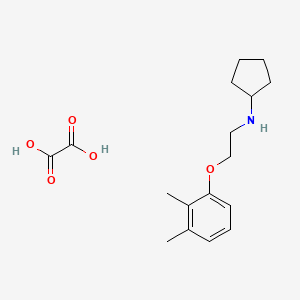 N-[2-(2,3-dimethylphenoxy)ethyl]cyclopentanamine;oxalic acid