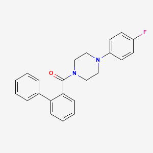 molecular formula C23H21FN2O B4095481 1-(2-biphenylylcarbonyl)-4-(4-fluorophenyl)piperazine 