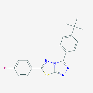 3-(4-Tert-butylphenyl)-6-(4-fluorophenyl)[1,2,4]triazolo[3,4-b][1,3,4]thiadiazole