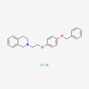 2-[2-(4-phenylmethoxyphenoxy)ethyl]-3,4-dihydro-1H-isoquinoline;hydrochloride