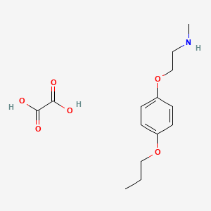 N-methyl-2-(4-propoxyphenoxy)ethanamine;oxalic acid