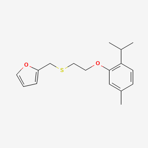 2-[2-(5-Methyl-2-propan-2-ylphenoxy)ethylsulfanylmethyl]furan