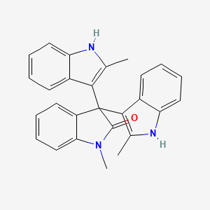 molecular formula C27H23N3O B4095599 1-methyl-3,3-bis(2-methyl-1H-indol-3-yl)indol-2-one 