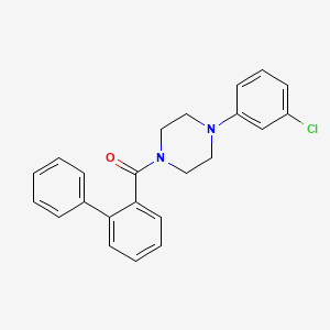 molecular formula C23H21ClN2O B4095628 1-(2-biphenylylcarbonyl)-4-(3-chlorophenyl)piperazine 