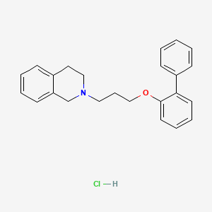 2-[3-(2-phenylphenoxy)propyl]-3,4-dihydro-1H-isoquinoline;hydrochloride