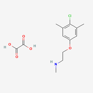 2-(4-chloro-3,5-dimethylphenoxy)-N-methylethanamine;oxalic acid