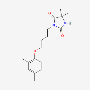 3-[4-(2,4-Dimethylphenoxy)butyl]-5,5-dimethylimidazolidine-2,4-dione